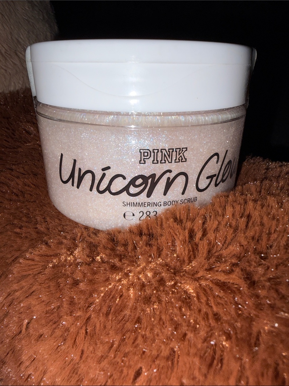 PINK Victoria's Secret Unicorn Glow Shimmering Body Scrub